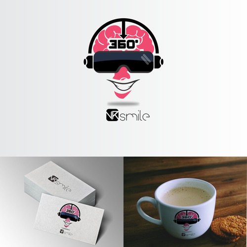 VR logo with the title 'VR brain'