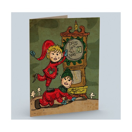 Christmas artwork with the title 'Christmas Holiday'