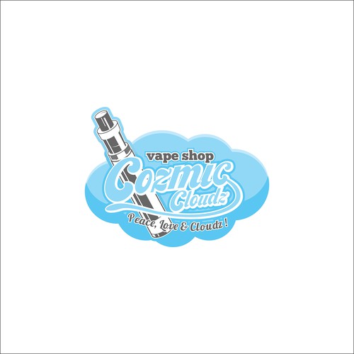 Vape logo with the title 'vape shop'