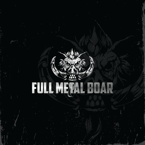 Boar logo with the title 'full metal boar'