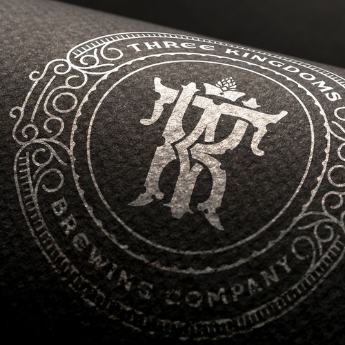 Vector logo with the title 'Three Kingdoms Brewing Company'
