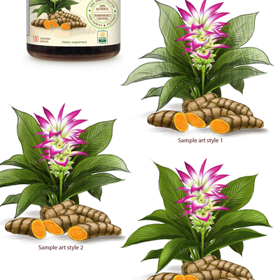 turmeric-curcumin illustration