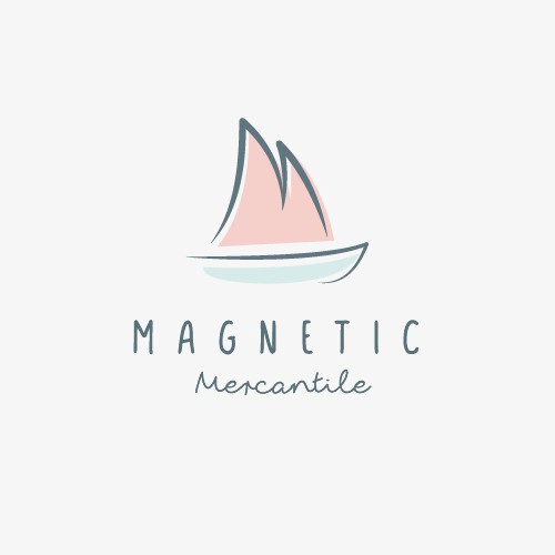 Boat logo with the title 'Magnetic Mercantile'