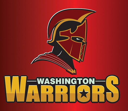 Nfl logo with the title 'Community Contest: Rebrand the Washington Redskins '