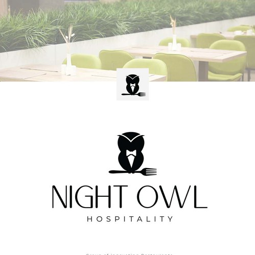 Hospitality design with the title 'Creative Owl Logo Design'