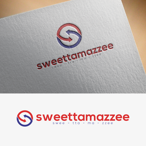 Arrow down logo with the title 'sweettamazzee'