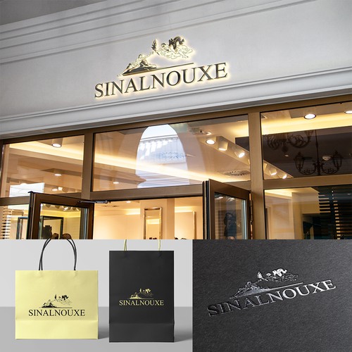 Ancient Greece design with the title 'Sinalnouxe'