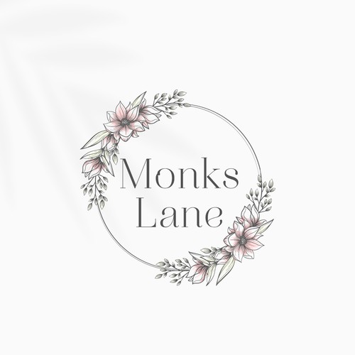Magnolia design with the title 'Monks Lane Logo Design'