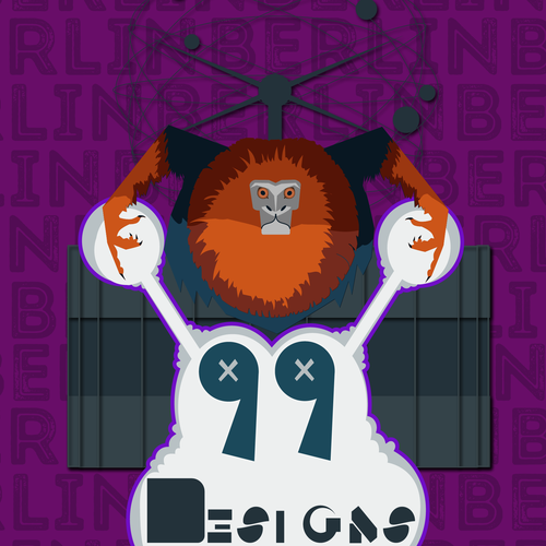 Street art illustration with the title 'Poster Design'