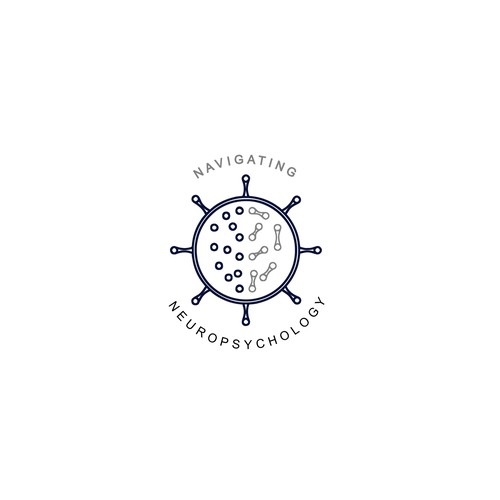 Neuroscience logo with the title 'Logo concept for Navigating Neuropsychology'