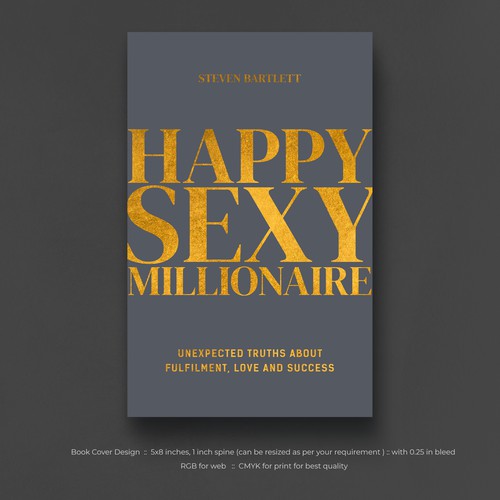 Sexy book cover with the title 'Happy Sexy Millionaire'