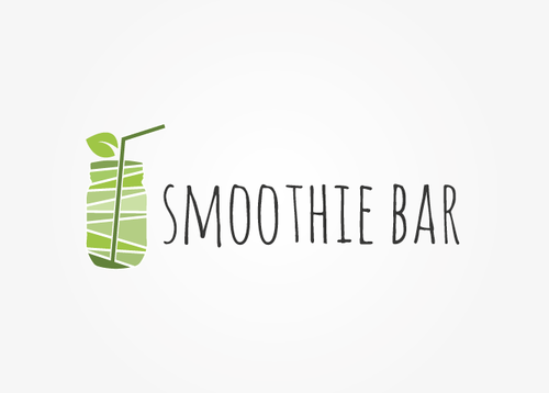 Jar logo with the title 'Smoothie logo healthy lifestyle!'