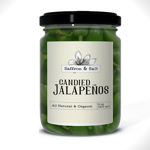 Organic label with the title 'Minimal and craft-made style label for a home made product.'