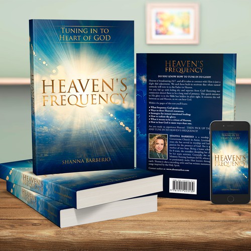 Christian book cover with the title 'Heaven's Frequency'