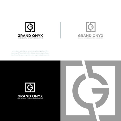 Stone brand with the title 'Grand Onyx'