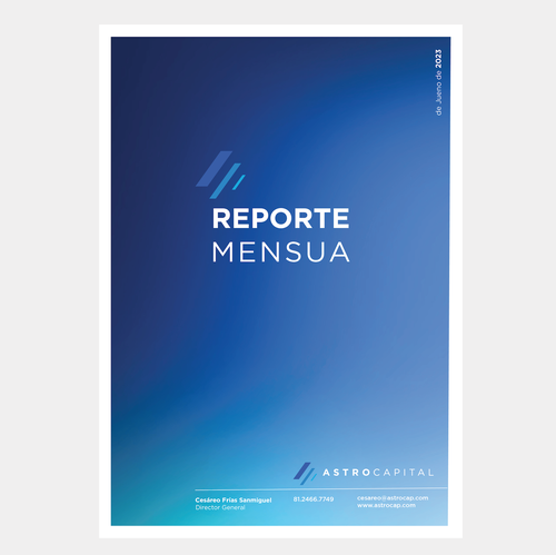 Report cover design with the title 'Financial Report for Venture Capital Company'