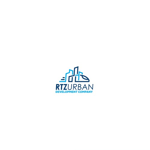 Train design with the title 'Logo concept for development company'