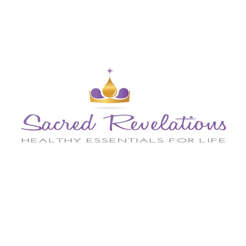 Fragrance logo with the title 'Essential Oil Logo for Sacred Revelations'