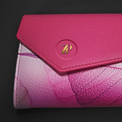 Gold foil design with the title 'Concept for Luxurious Logo for a new founded Designer Leather Purse Label'