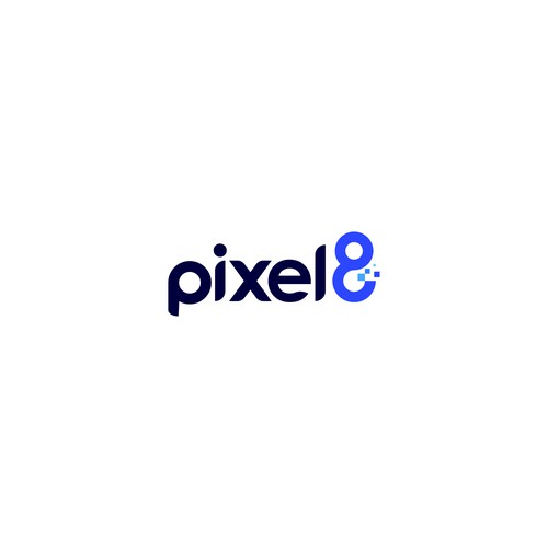 Pixel logo with the title 'Modern concept logo of Pixel8'
