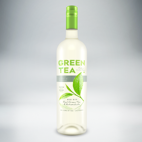 Fresh label with the title 'Healthy Alcohol - label'