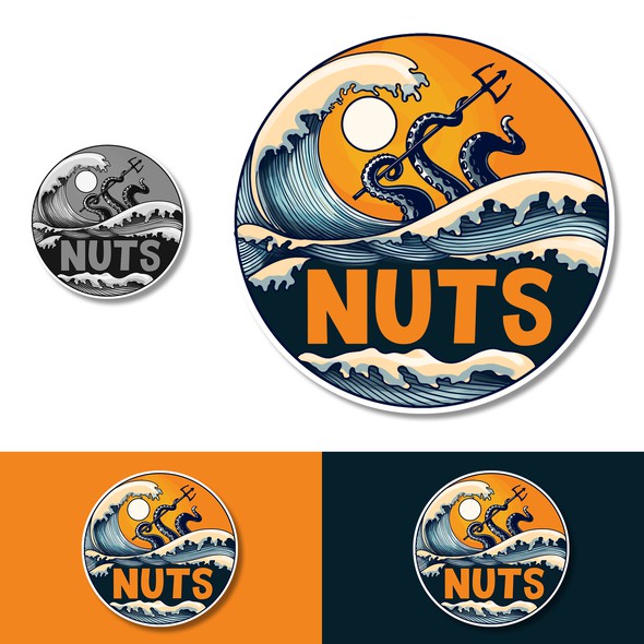 Ocean design with the title 'NUTS'