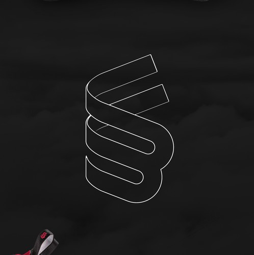 Climbing logo with the title 'Logo concept for a  climbing shoes brand'