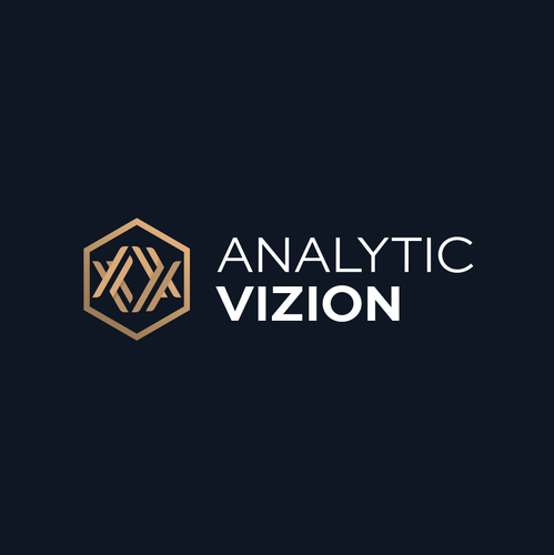 Hexagon brand with the title 'Logo designs for Analytic Vizion'