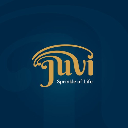 Water design with the title 'Typographic Logo'