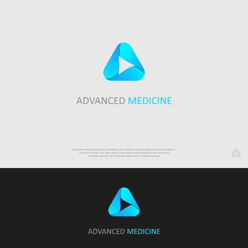 Advanced logo with the title 'Advanced medicine'