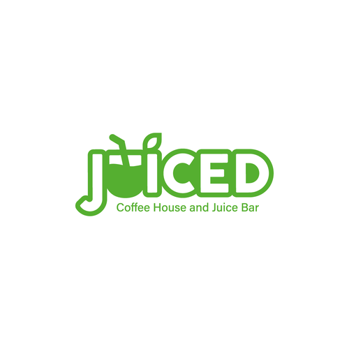 Juice bar design with the title 'Juiced project'