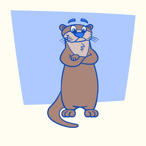 Otter design with the title 'Otter mascot concept for a Pool & Spa brand'