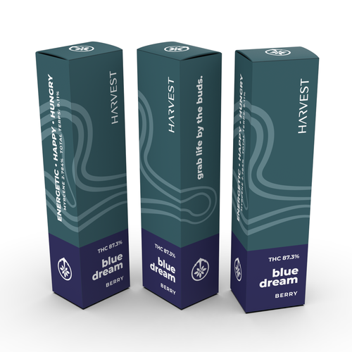 Packaging with the title 'LABEL & 3D RENDER'