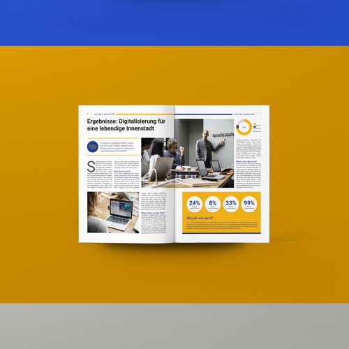 Minimal design with the title 'Magazine design '