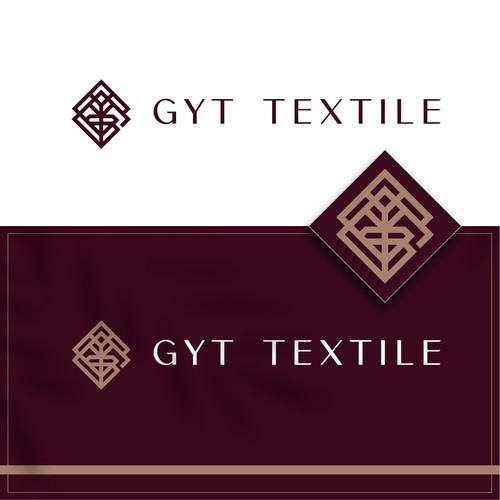 Clothing line logo with the title 'GYT Textile Logo Design'