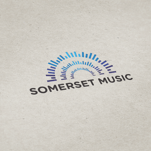 Store brand with the title 'Logo concept for musical instrument retail store "Somerset Music"'