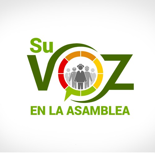 Town logo with the title 'logo political'