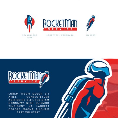 A Retro Superhero Logo