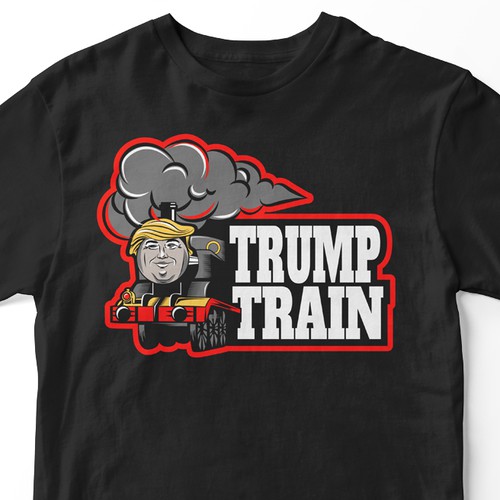 Fun t-shirt with the title 'Trump Train'