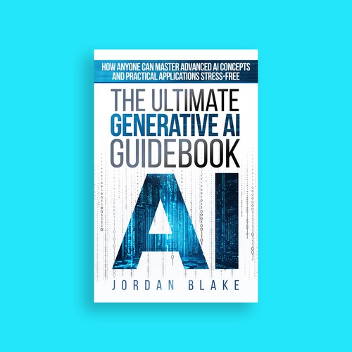 Technology book cover with the title 'The Ultimate Generative AI Guidebook'