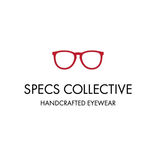 Eyeglass logo with the title 'Eyewear Logo'