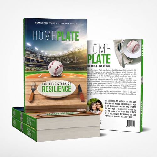 Motivational book cover with the title 'HOME PLATE'