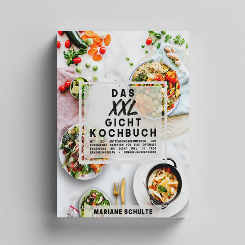 Cooking book cover with the title 'Cookbook cover'