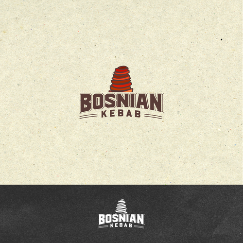 Kebab logo with the title 'Bosnian Kebab'