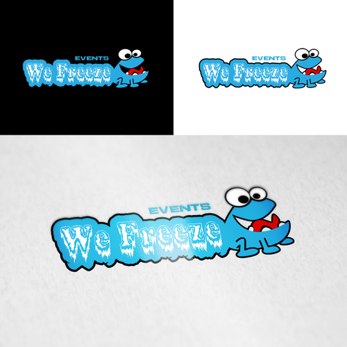 Frog logo with the title 'We freeze events'