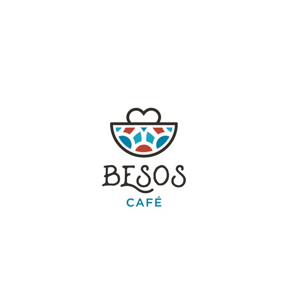 Moroccan logo with the title 'Besos café'