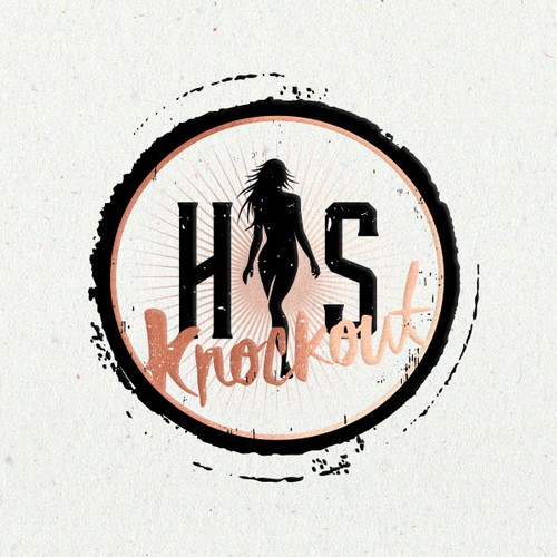 Motivational logo with the title 'Logo for His Knockout'