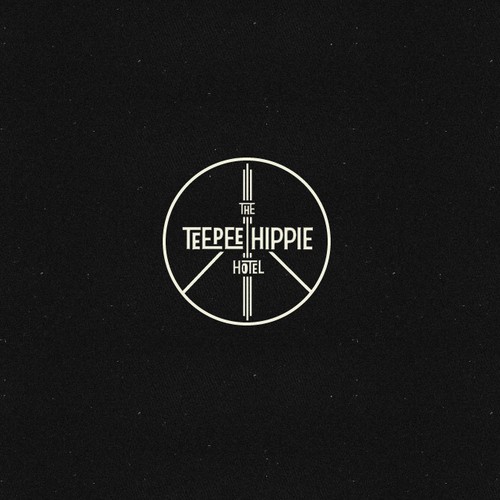 Boho logo with the title 'logo for a hippie hotel'