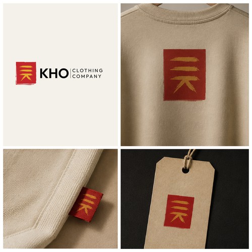 Shirt logo with the title 'KHO Clothing Company Logo'