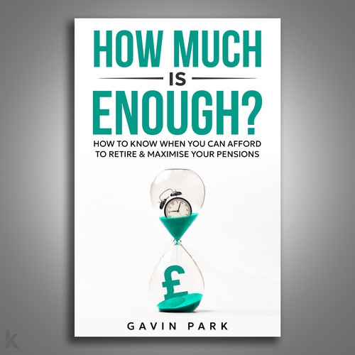 Retirement design with the title 'Powerful Book Cover for People Looking to Retire'